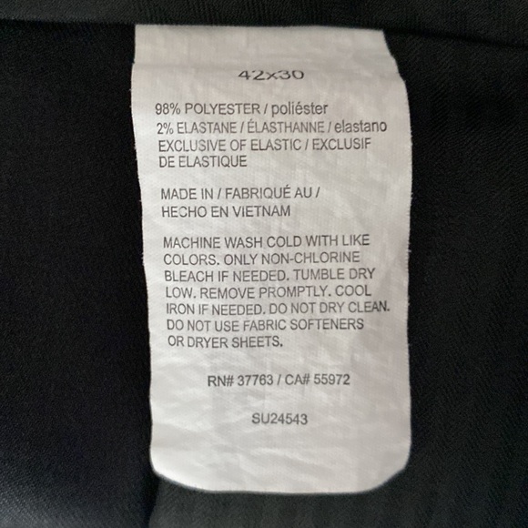 Men's SAVANE Dress Pants-Size 42 x 30 - Picture 4 of 6